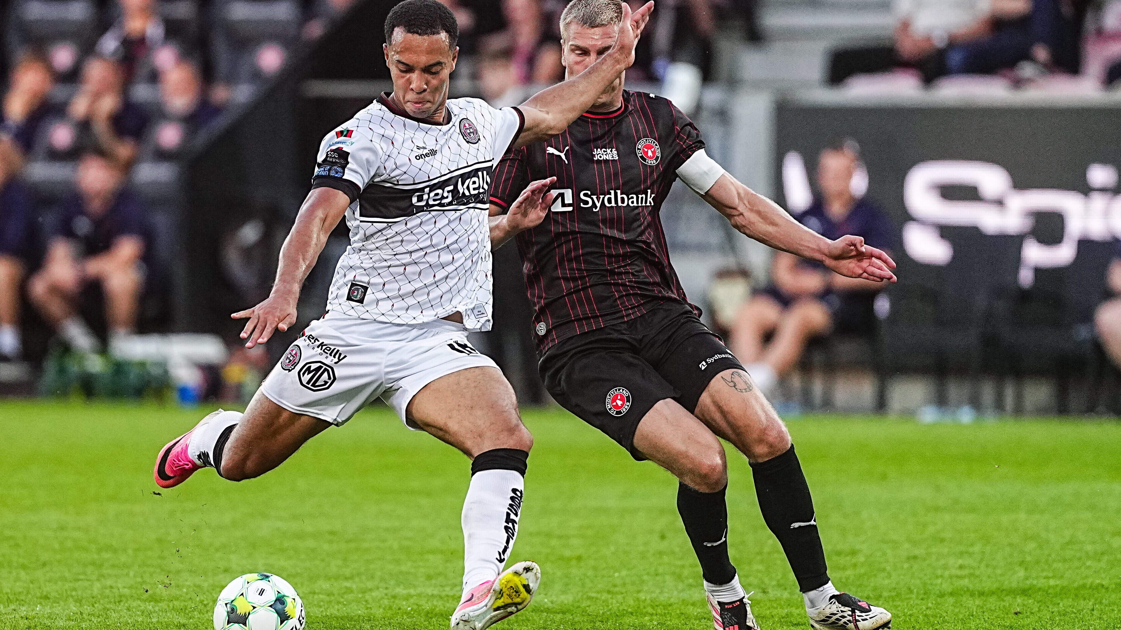 Bohemians show spirit in Denmark but bow out of Europe after Midtjylland defeat